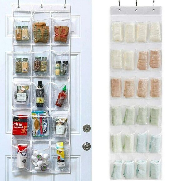 Over The Door Shoe Organizer Rack Hanging Storage Holder Hanger Bag Closet 24 - Picture 4 of 8